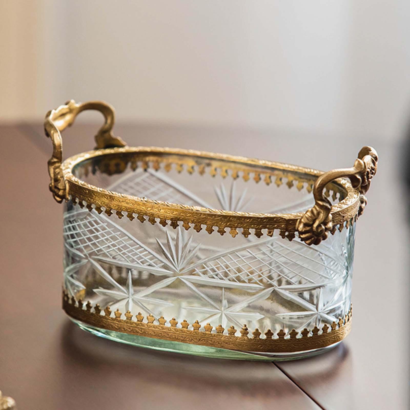 Baoblaze Brass Storage Box with Handles Decorative Jewelry Storage Holder Makeup Organizer Modern for Closet Shelf Home Office Home Decor ราคา 2,566 บาท*ส่งฟรี