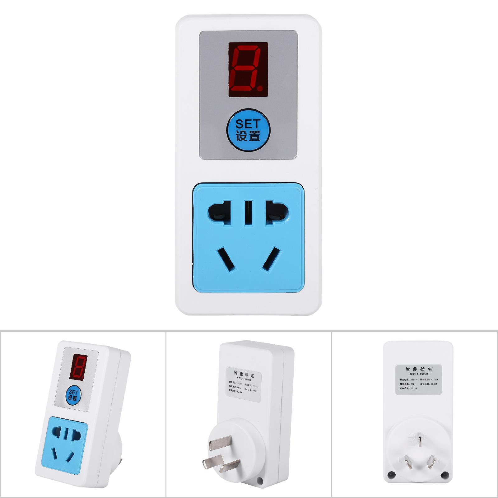 [Newkits] Electrical 220V Energy Saving Timer Socket Home Appliances Digital Timing Switch (9 Hours) AU