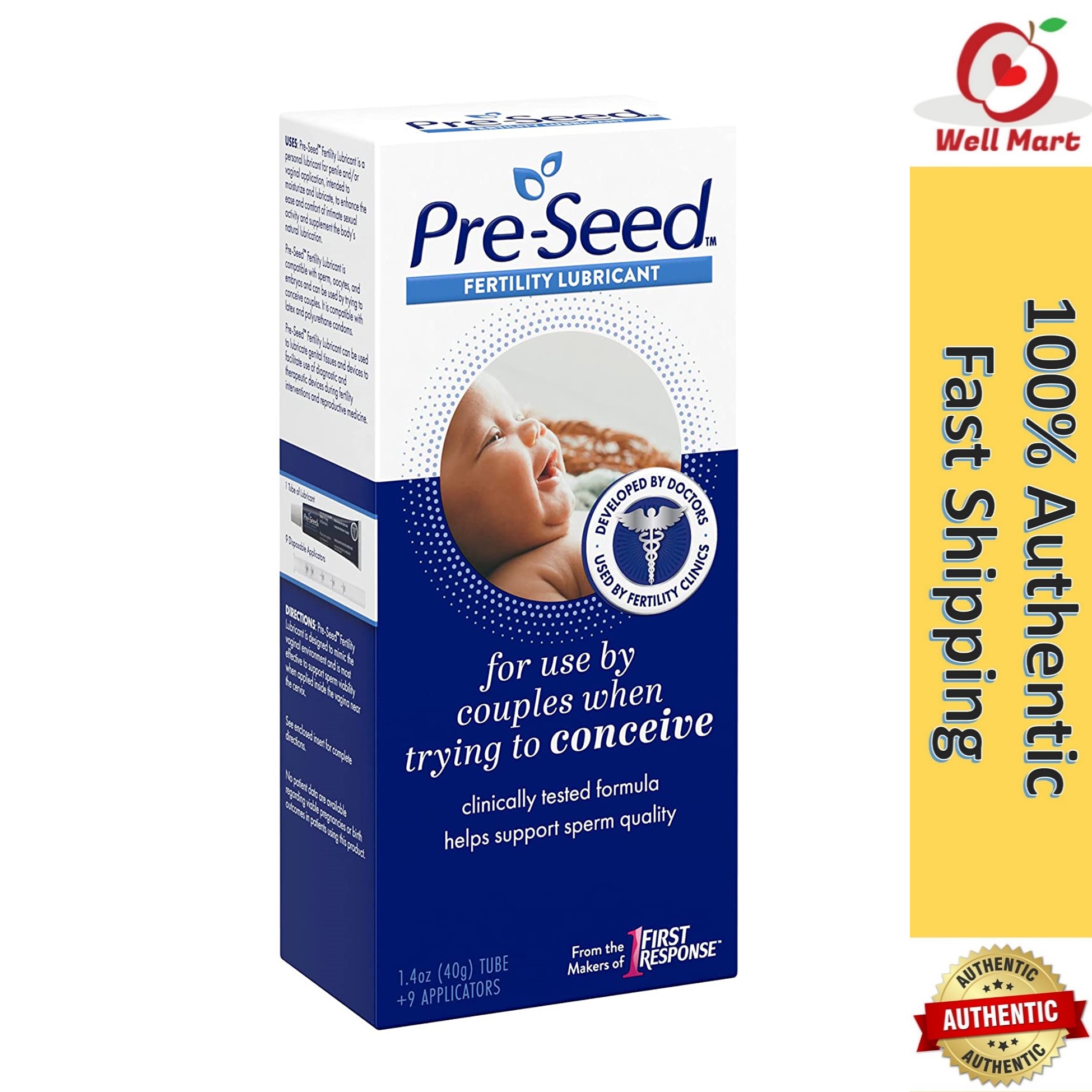 Pre-Seed Fertility Lubricant 40G + 9 Applicators For Couples Trying To  Conceive | Lazada Singapore