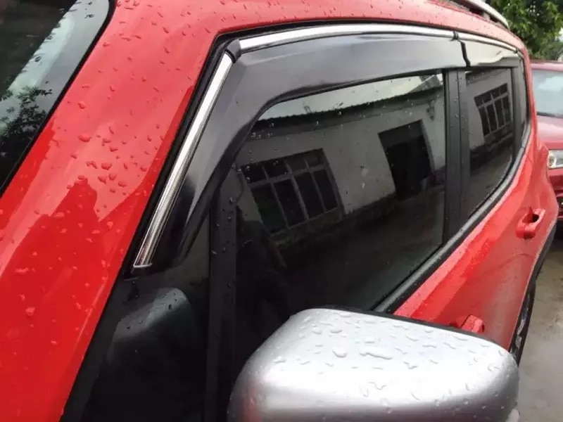 Phụ kiện xe hơi cho Jeep Renegade 2014 2015 2016 Tấm che cửa sổ bao gồm Vent Shade mưa thanh viền chống nắng làm lệch hướng mái hiên nơi trú ẩn 4pcs mưa visors