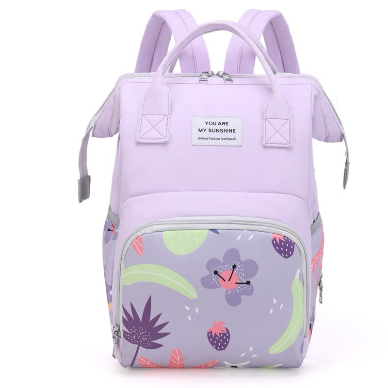 TAS BAYI 6023 - Ransel “Buah Y.A.M.Sunshine” Tas Perlengkapan Travel Bayi Tas Diaper Bag Tas Ibu Bayi - H
