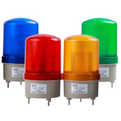 LED-1101J Còi Báo Động LED Xoay Màu Đỏ 220VAC