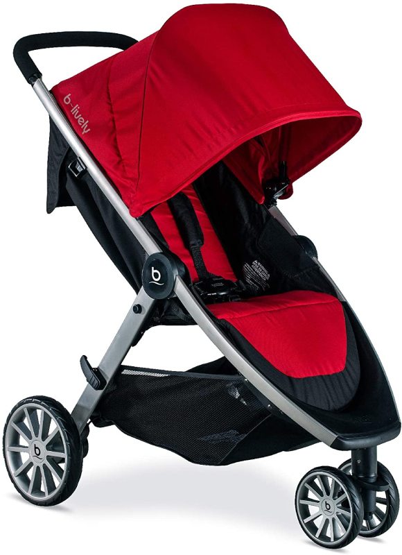 Britax B-Lively Infant Baby to Child Children Kids Lightweight Sports Running Jogging Exercise Stroller Jogger Black. Red or Grey Gray. Singapore