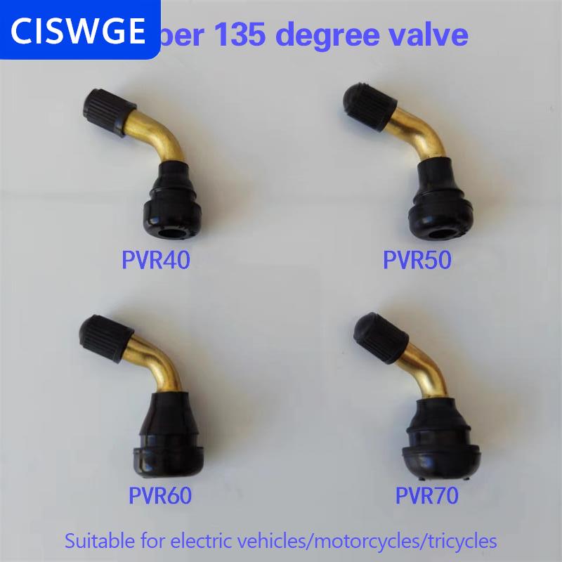 [COD] CISWGE  2 cái Lốp Van Stem pvr70 pvr60 pvr50 pvr40 cong 45 độ Angled snap-in cơ sở cao su cho xe tay ga xe máy xe máy ATV