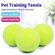 Tennis Training Balls - 3pcs, Suitable for Pets (6.5cm)