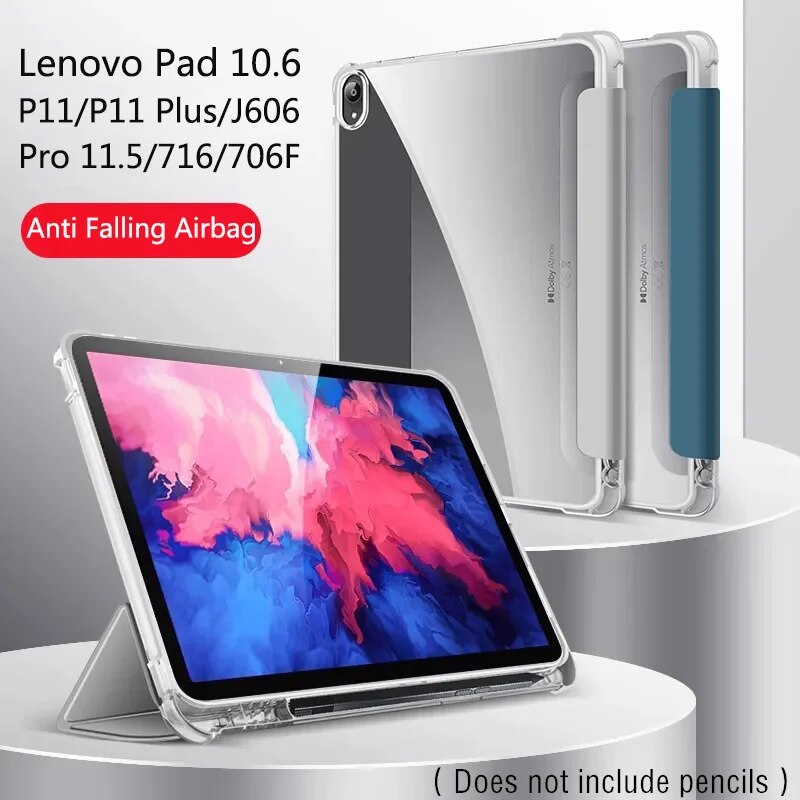 Vỏ máy tính bảng cho Lenovo Tab P11 Pro /P11 cộng với hộp đựng bút chì bìa cho Lenovo xiaoxin Pad 2022 10.6 Pad Pro 11.5 đứng trường hợp funda Hayden.