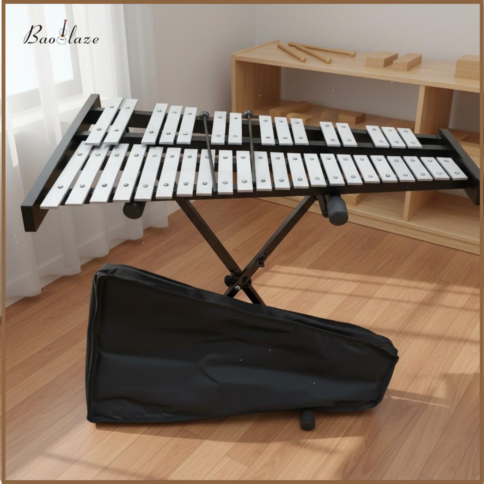 Baoblaze Mallets Included Aluminum Bar Xylophone Clear Crisp Tone Xylophone Bell Set Sturdy Construction Percussion Bell Kit Easy to Play for Children, Students, Beginners, Music Education, Classroom, Home Practice, Performance ราคา 4,303 บาท*ส่งฟรี