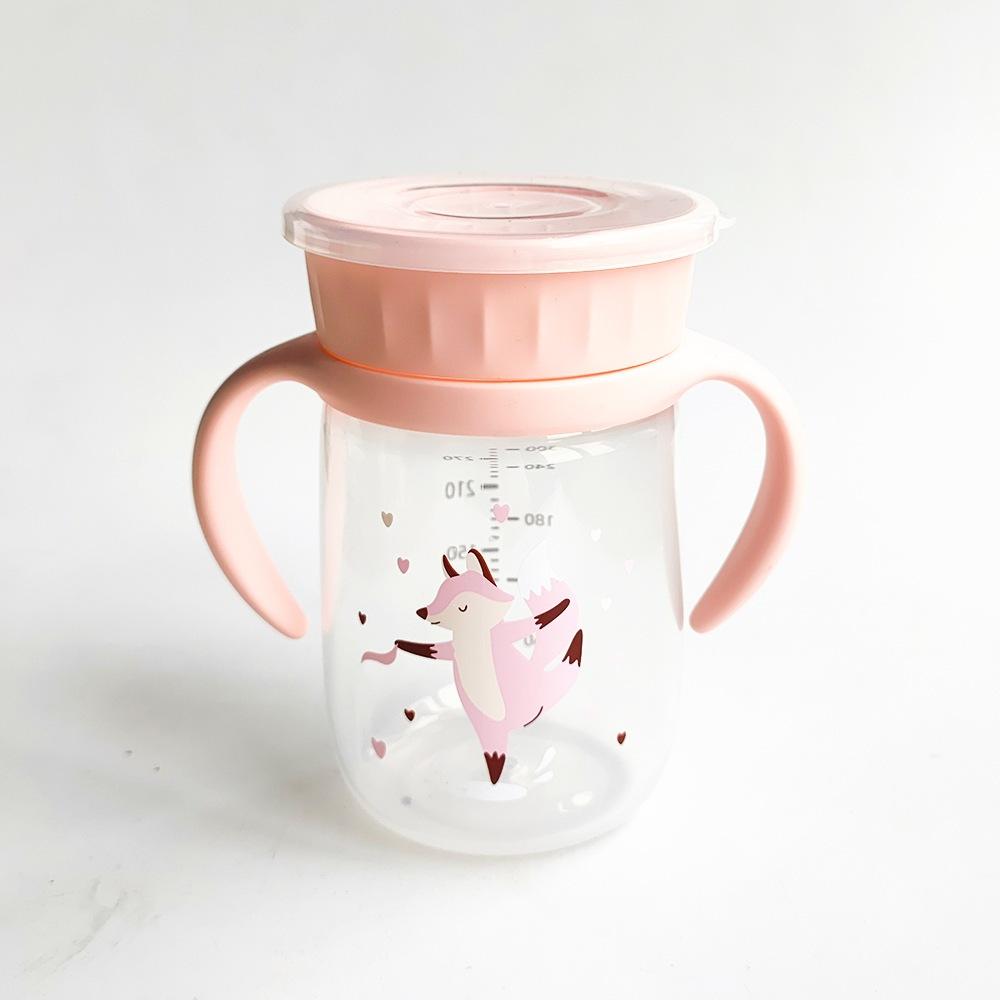 Baby Pro Spill Proof 360 Training Cup Easy Grip Toddler Sippy Cup Leak Proof Water Drinking Cup Rotating 360 Ring Outlet Anti Spill Infant Kids Safe BPA Free Portable Durable Travel Feeding Bottle Daily Use PH TikTok Shop