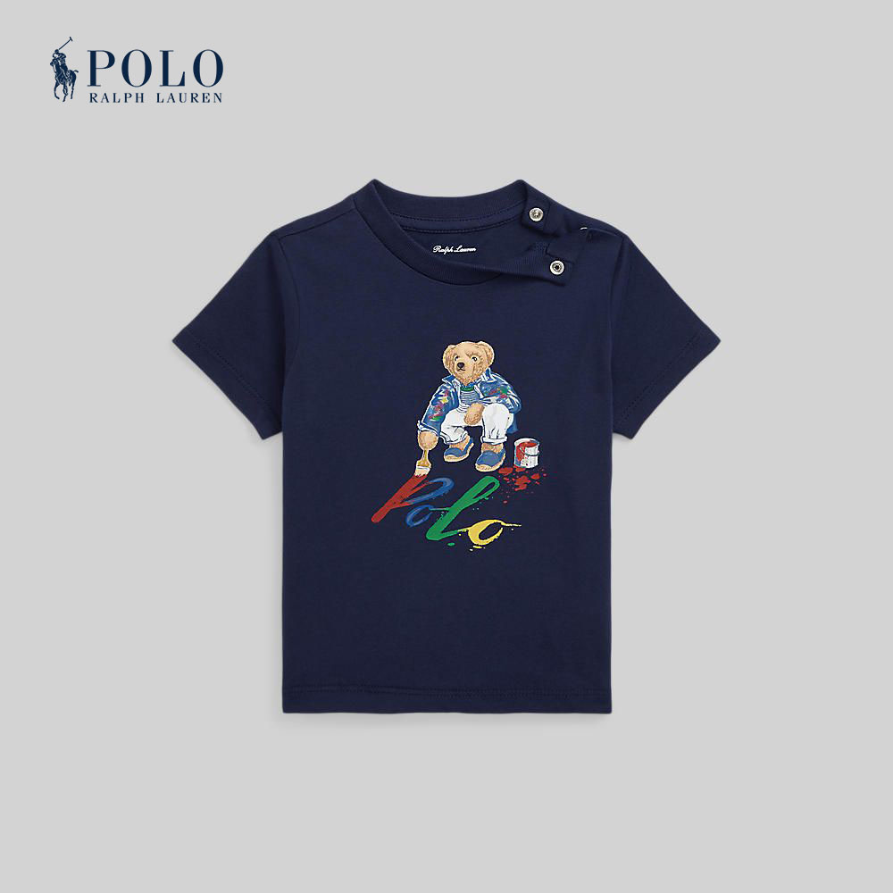 Polo Ralph Lauren Kids Baby Boy Tee-Polo Bear Cotton Jersey Tee CWPOTSHI8020291 410 Navy-410 ราคา 3,500 บาท*ส่งฟรี