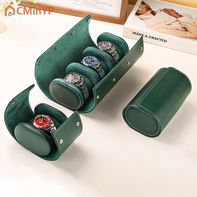CMinYP กล่องใส่นาฬิกา1 2 3ช่องสำหรับเดินทางเคสจัดระเบียบเครื่องประดับกล่องเก็บนาฬิกาหนัง PU กันน้ำแบบม้วน ราคา 243 บาท*ส่งฟรี