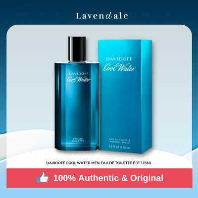 Davidoff Cool Water For Men Eau De Toilette EDT Cologne 125ML | lavendale original authentic perfume fragrance