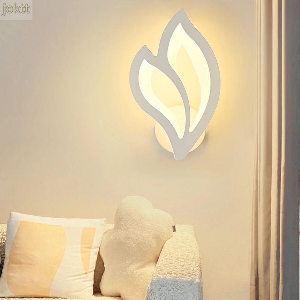 Joktt Đèn LED Ốp tường hiện đại sang trọng đơn giản Đèn gắn tường tường trang trí nội thất Acrylic Đèn đầu giường phòng ngủ