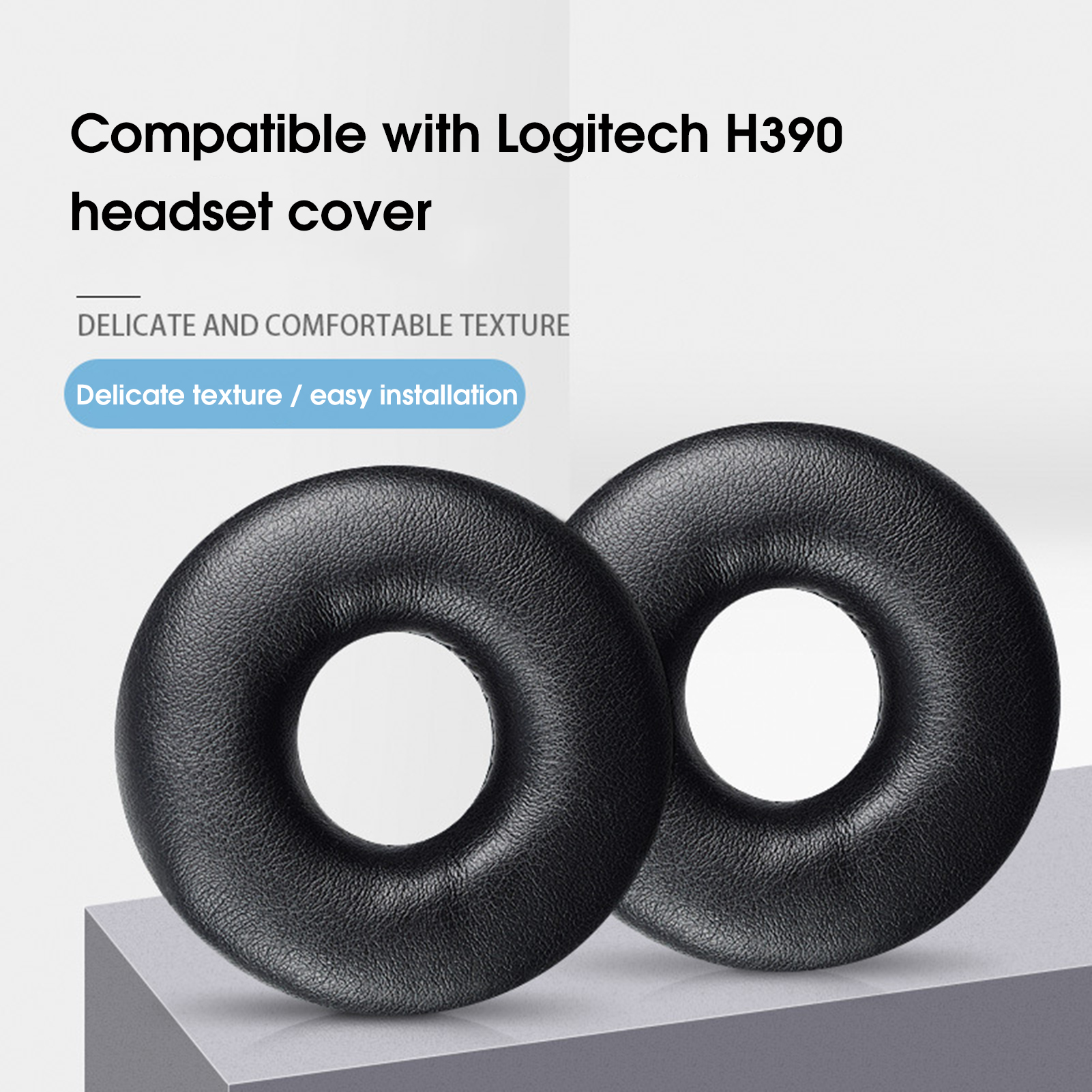 Headphone đệm thoải mái Tai nghe giảm tiếng ồn phụ kiện giả da miếng đệm tai cho Logitech H390 miếng đệm tai tốt