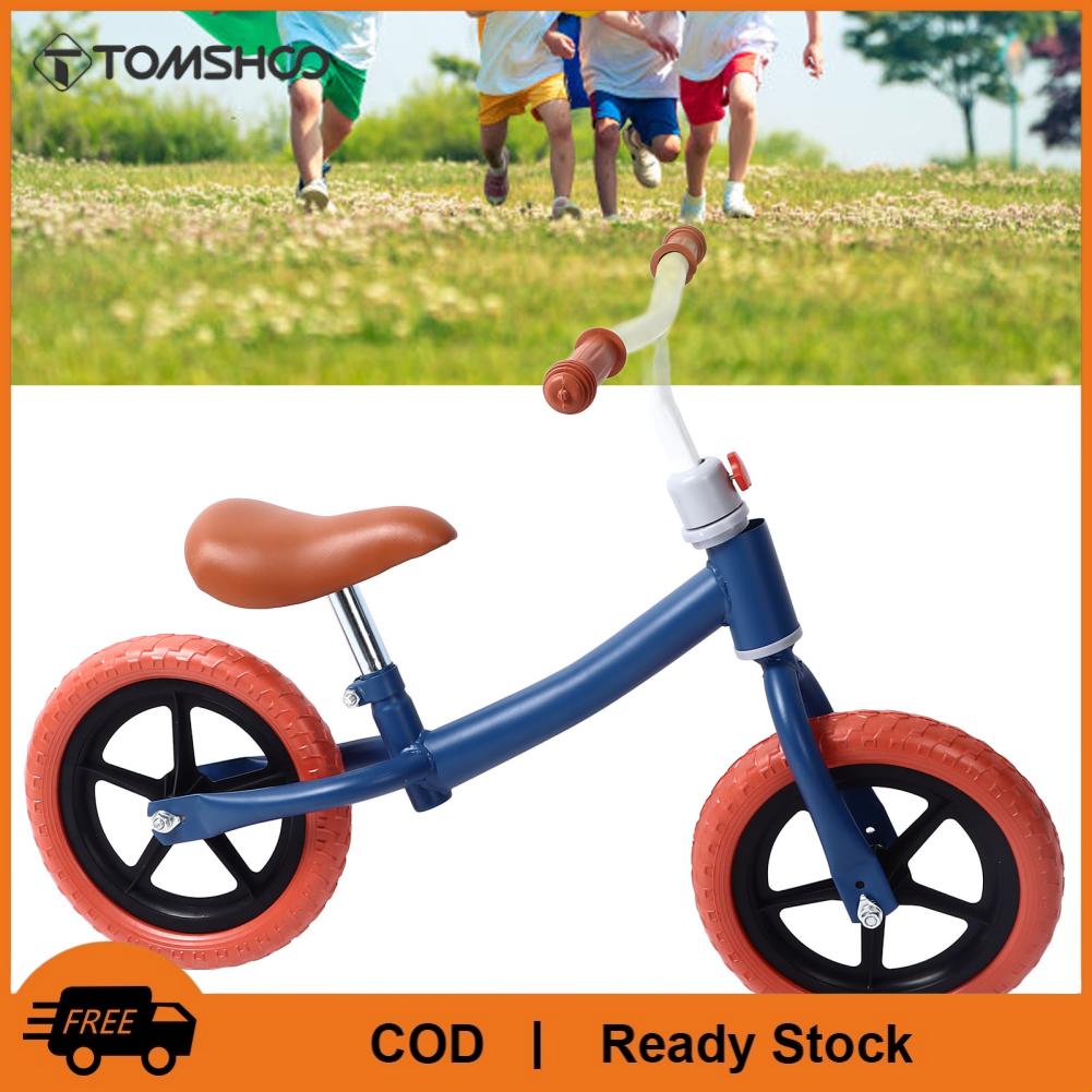 TOMSHOO Không có bàn đạp Xe đạp cân bằng yên tĩnh Xe đạp ống thép carbon cao chống trượt cho trong nhà ngoài trời
