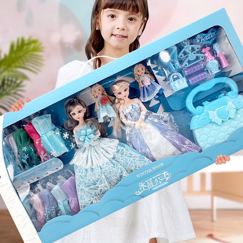 Búp bê tóc mây, búp bê elsa, đồ chơi cho bé gái