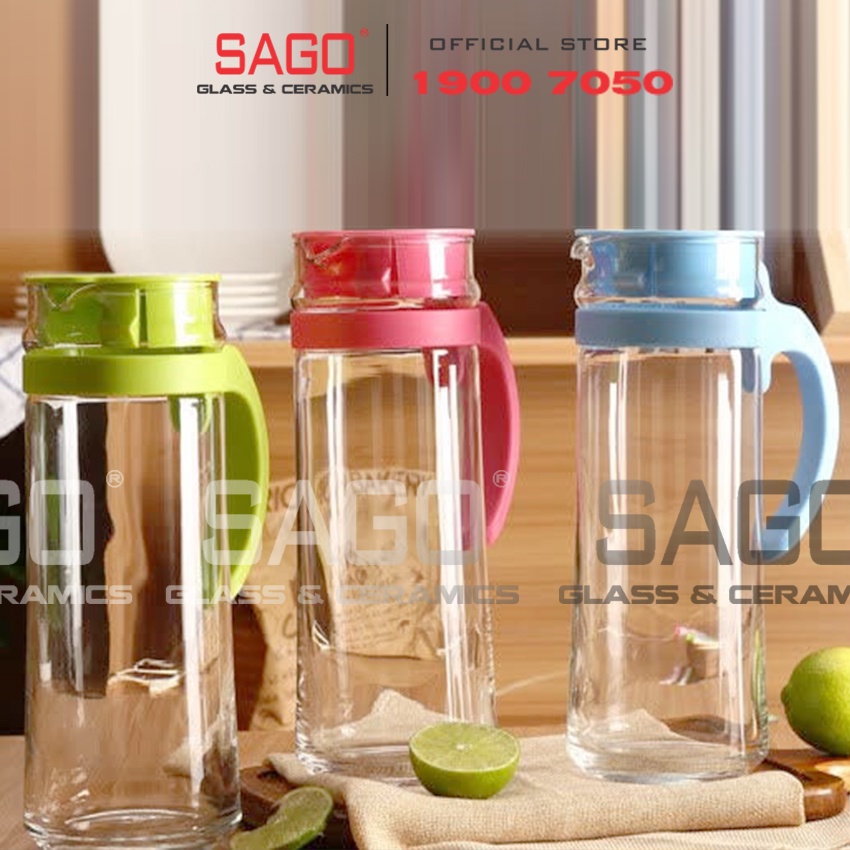 Bình nước thủy tinh ocean patio pitcher 1265ml cao cấp | nhập khẩu thái lan