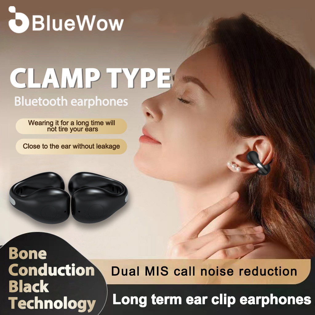 Bluewow dr06 Tai nghe bluetooth một Khuyên tai không tai nghe Bluetooth Tai nghe bluetooth Ống nhòm đèn flash thở Tai nghe Bluetooth