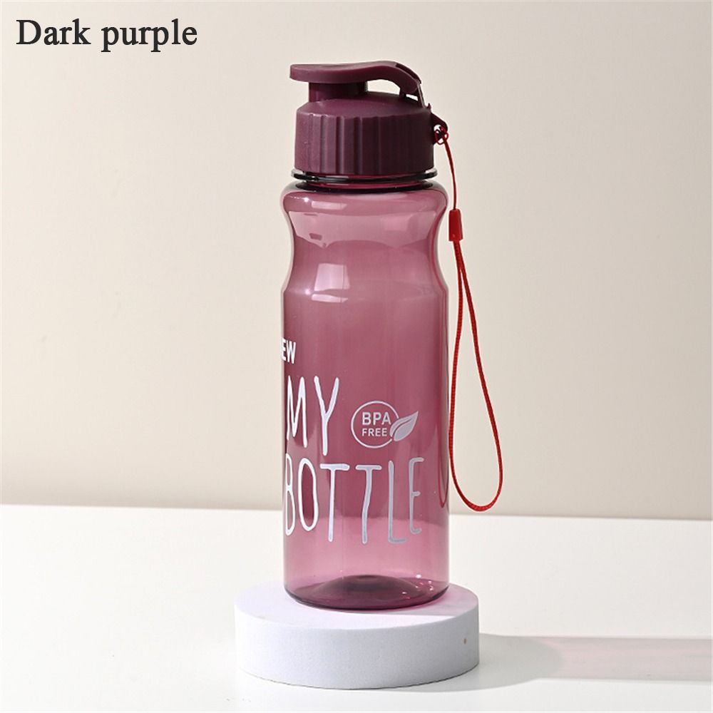 ADYQKU0DH 650ML Du lịch Trong suốt Thể thao Nhựa Chai nước Cốc nước Sức chứa lớn