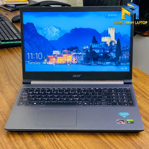 Laptop Acer Aspire Gaming A715-41G Ryzen 7 3750H Ram 8G SSD 512G Nvidia GTX 1650Ti 15.6 FHD new 99%