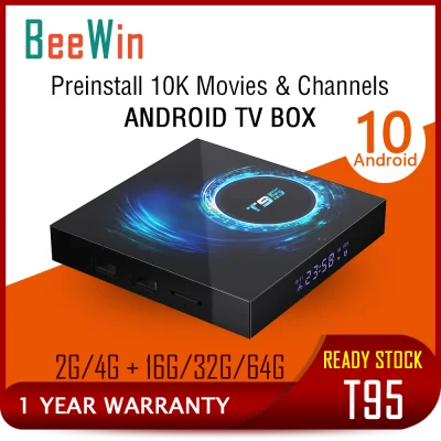 BeeWin T95 Android TV Box Android 10.0 2.4G&5.8G wifi bluetooth 5.0 Pre-installl Movies And Channels