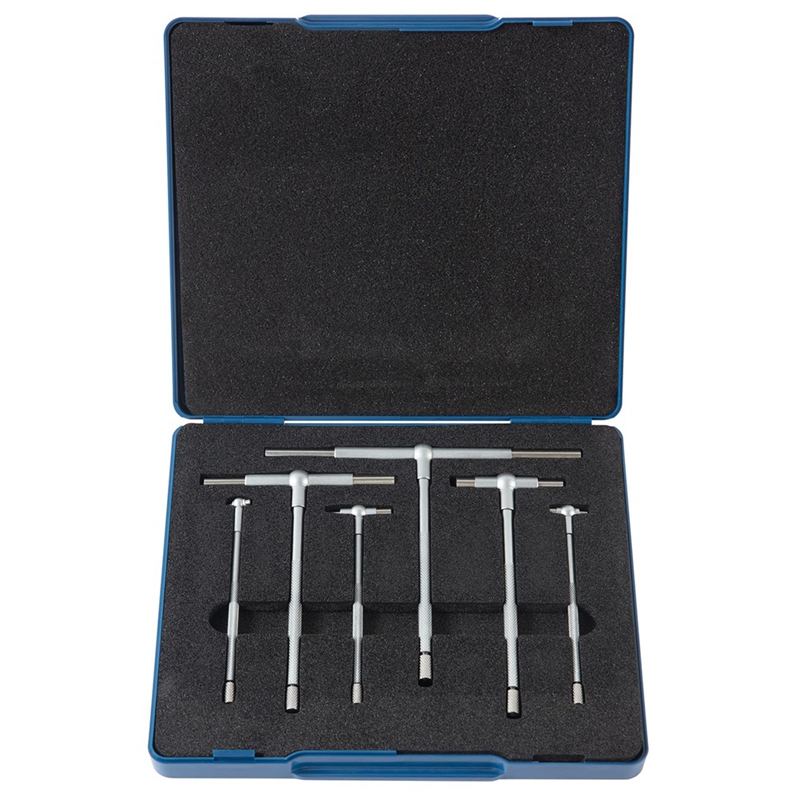 6Pc Telescoping Gage Set, T-Bore Hole Gauges, Telescopic Bore Gauge with A Portable Case(Range 5/16 Inch-6 Inch)