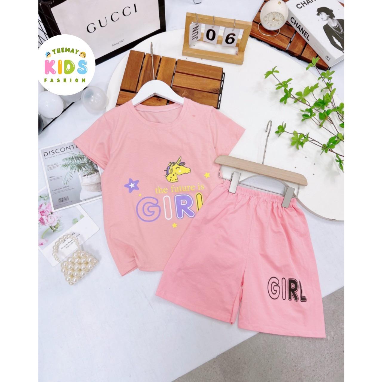 Đồ bộ bé gái quần đùi 3 Màu