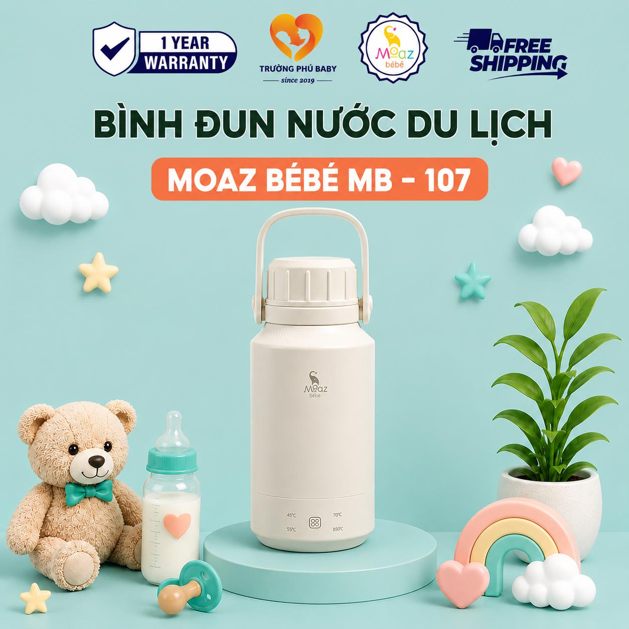 (CHÍNH HÃNG) Bình đun nước du lịch Moaz BéBé MB – 107