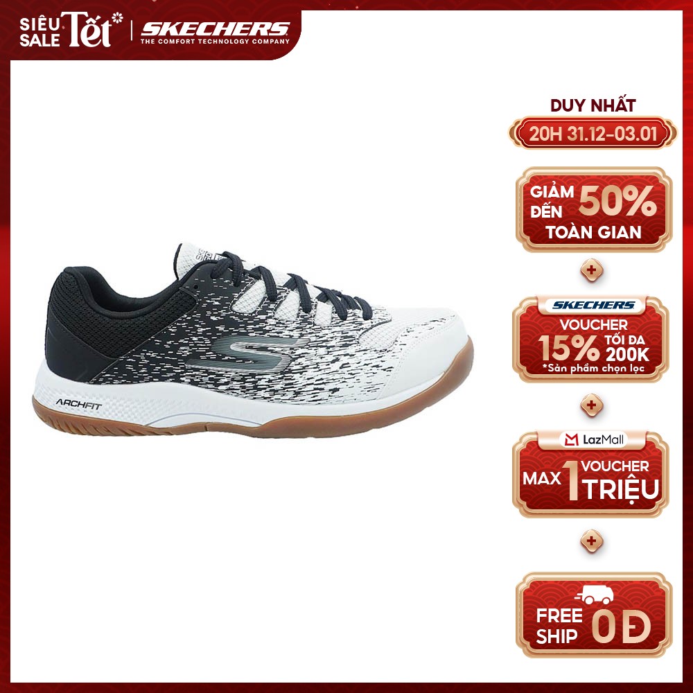  Giày Thể Thao Nam Skechers GO Pickleball Viper Court - 246070C-WBK 