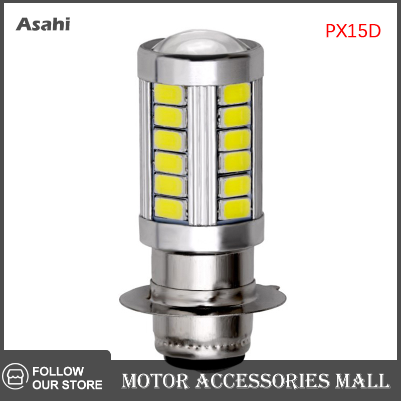 Asahi Motor 1 chiếc đèn sương mù LED px15d ba20d Đèn Pha Xe Máy Ô Tô bóng đèn Chùm thấp