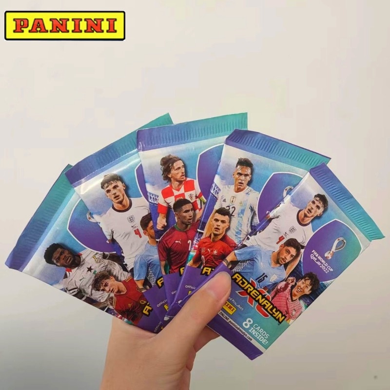2022 thẻ ngôi sao bóng đá Panini QATAR World Cup Bộ sưu tập ngôi sao bóng đá Messi Ronaldo cầu thủ bóng đá giới hạn thẻ fan hâm mộ 1 gói