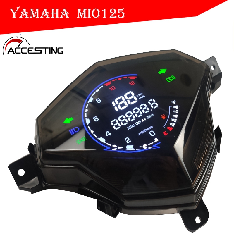Cho yamaha mio125 mio i125 mio110 mio m3 meter đồng hồ đo quãng đường kỹ thuật số công cụ led lắp ráp