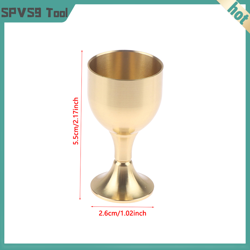 SPVS9 Cốc Cốc bằng đồng thau cốc rượu ly cocktail Cốc uống nước bằng đồng thau cốc cốc bằng đồng thau cốc rượu bằng kim loại cho bữa tiệc phụ kiện gia đình