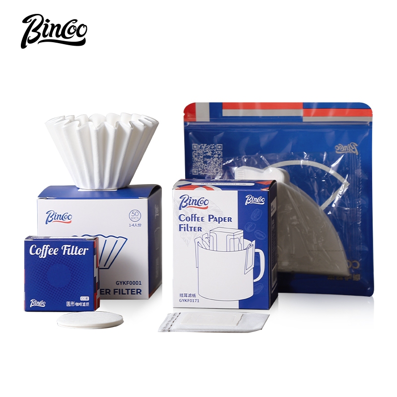 Bincoo phin cà phê giấy cho phin pha cà phê ấm moka giấy lọc Bộ lọc phổ biến giấy cho máy pha cà phê Espresso