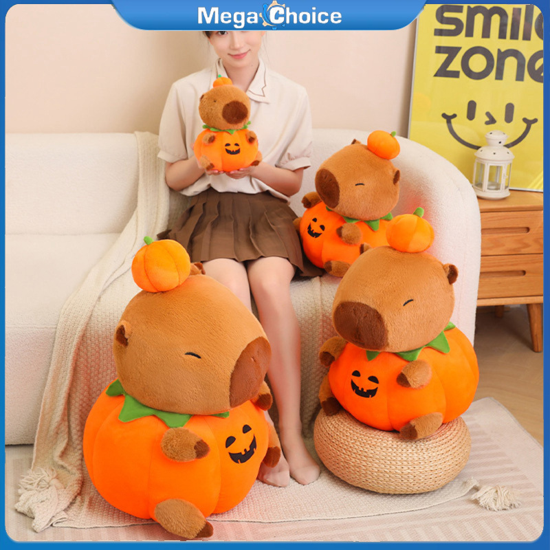 MegaChoice Pumpkin Animal Plush Toy Halloween Cute Pumpkin Stuffed Animals Soft Plushie Pillow Gifts For Boys Girls ราคา 221 บาท*ส่งฟรี