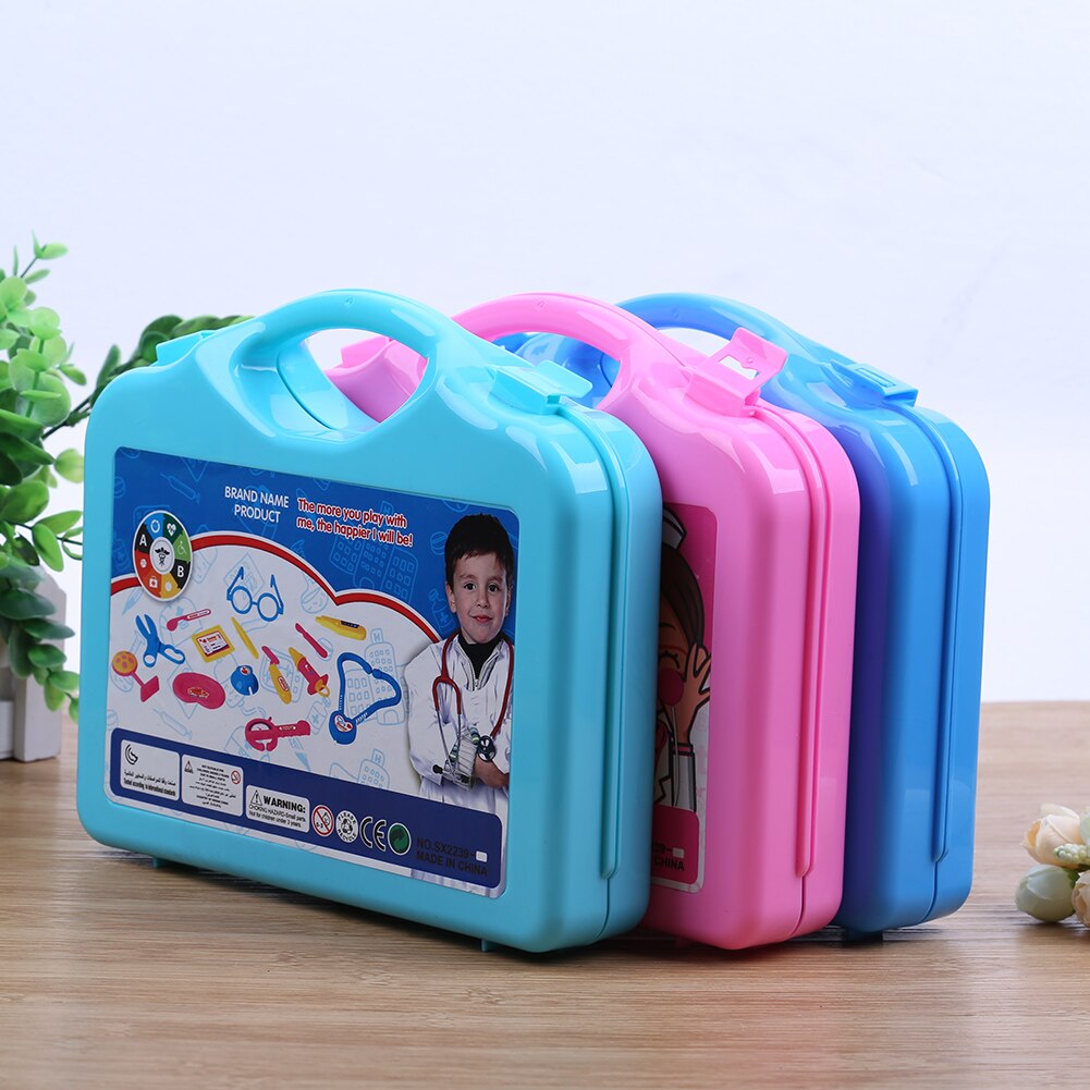 15 cái trẻ em y tá bác sĩ Bộ đồ chơi giả thực xách tay vali công cụ