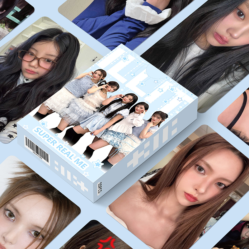55pcs/box ILLIT Photocard Holographic Card LOMO Card KPOP Collection Card
