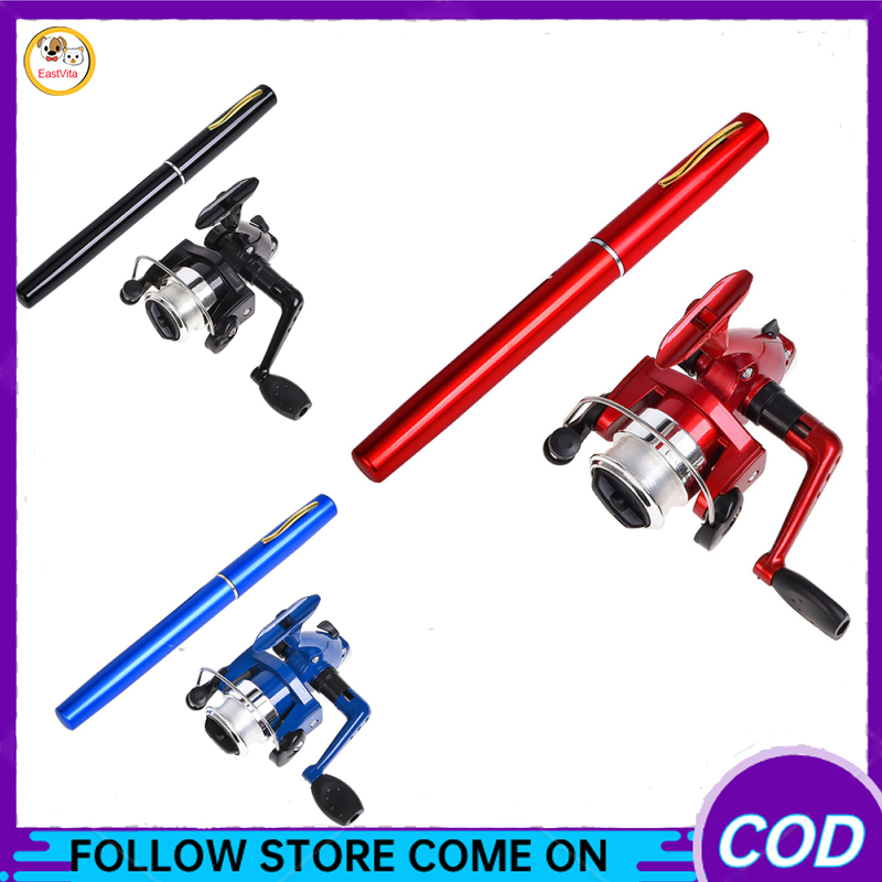 Portable Pen Fishing Rod Ultralight Telescopic Fishing Pole Mini Travel Pocket Rod Set Fishing Accessories