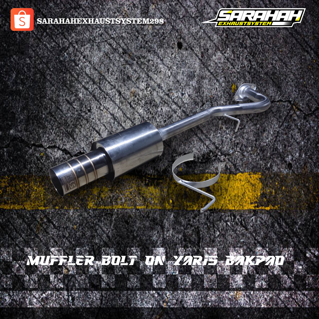 MUFFLER BOLT ON YARIS BAKPAO - SARAHAH EXHAUST SYSTEM Harga 950,000 rupiah*Gratis Ongkir
