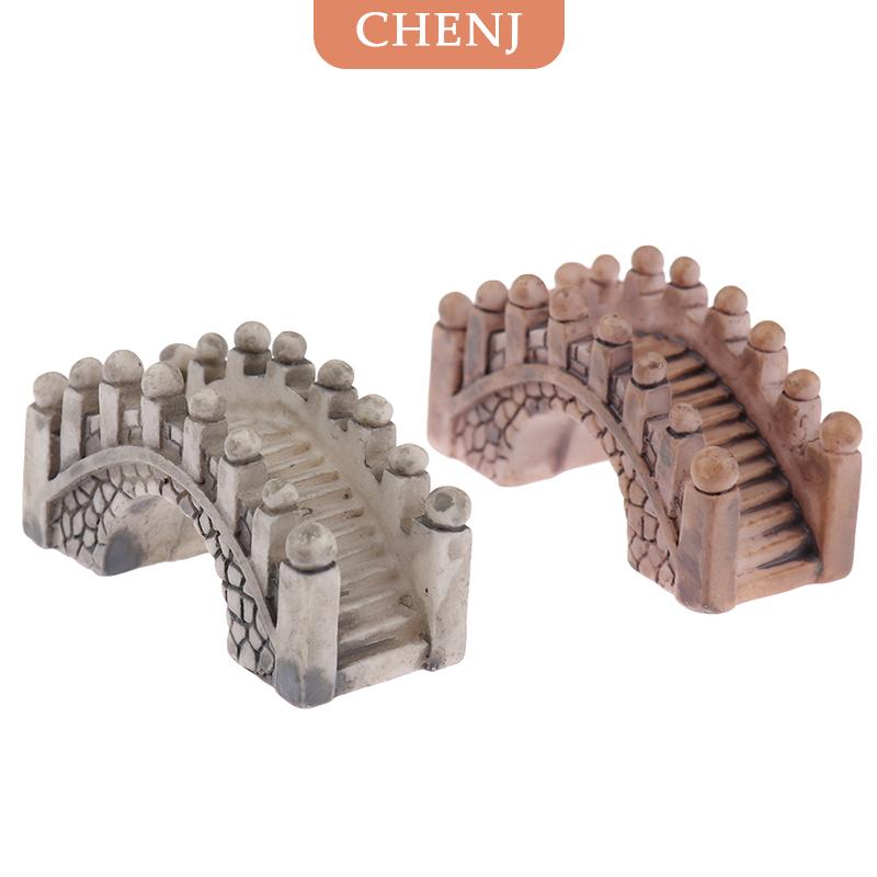 [COD] CHENJ รูปปั้นประดับสวนขนาดเล็กทำจากเรซินประดับสะพานหินขนาดเล็ก ราคา 15 บาท*ส่งฟรี