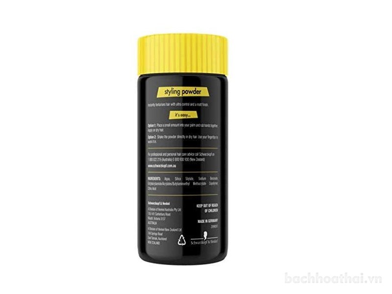 Bột giữ nếp làm phồng tóc Schwarzkopf Taft Volumen Powder