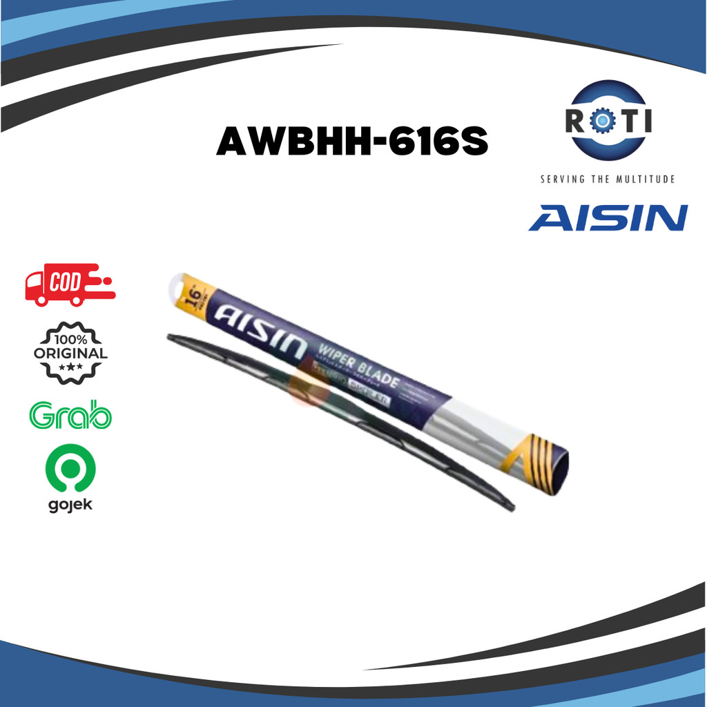 WIPER BLADE AISIN HYBRID U-HOOK 16" AWBHH-616S Harga 88,090 Ringgit*Penghantaran Percuma