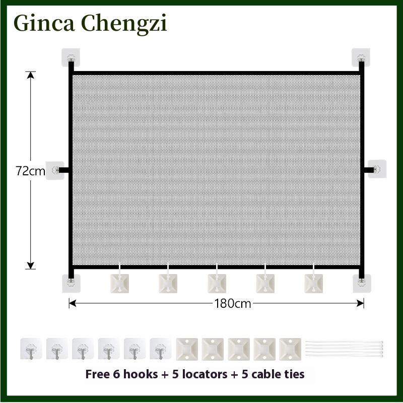 Ginca Có thể gập lại con chó hàng rào Pet cách ly Net an toàn hàng rào Pet ma thuật cổng bé an toàn cửa - 9