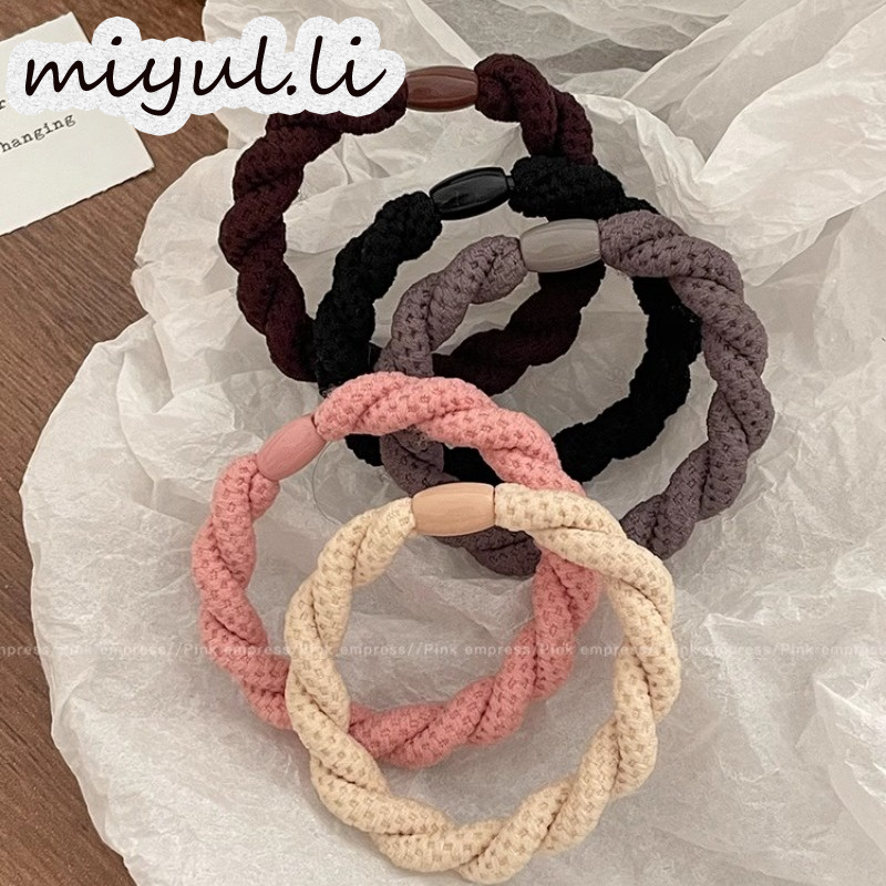 miyuli ที่คาดผมหางสไตล์เกาหลี Heavy Handlebar Co giãn high ราคา 9 บาท*ส่งฟรี