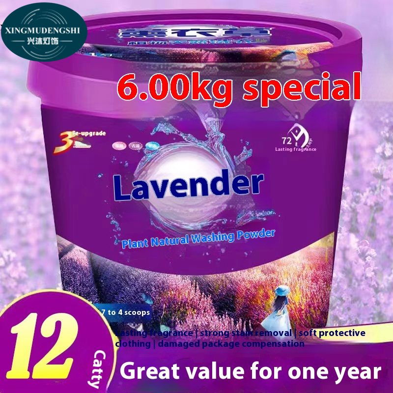 Xmds mùi hoa oải hương giặt bột, lớn 10kg xô cho lâu dài hương thơm và loại bỏ vết bẩn