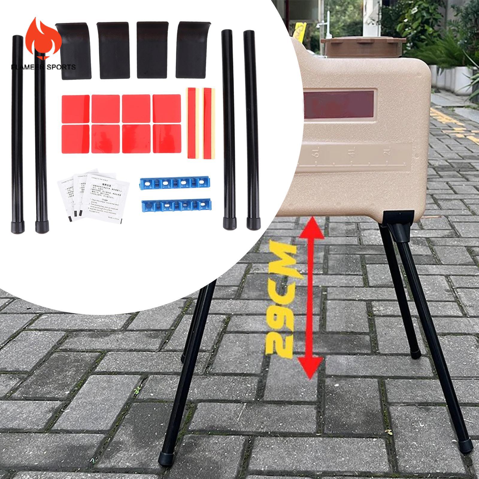 Flameer cắm trại bình nước đứng xô nước đứng có thể gập lại mạnh mẽ mạnh mẽ khả năng chịu tải di động giá để hành lý cho dã ngoại BBQ