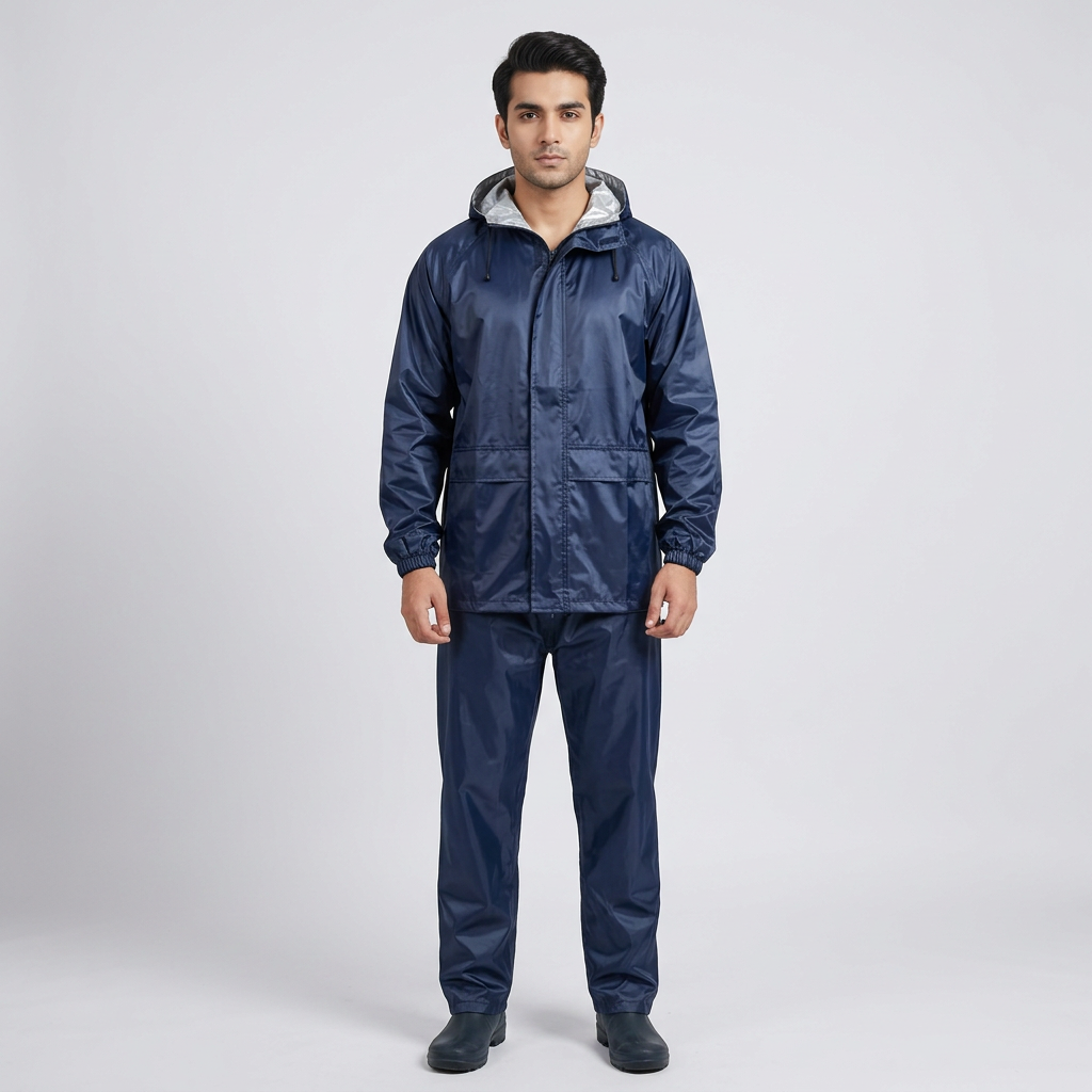 Rain Suit  WATER PROOF  Rain Coat With Trouser and Cap For Men And Women
