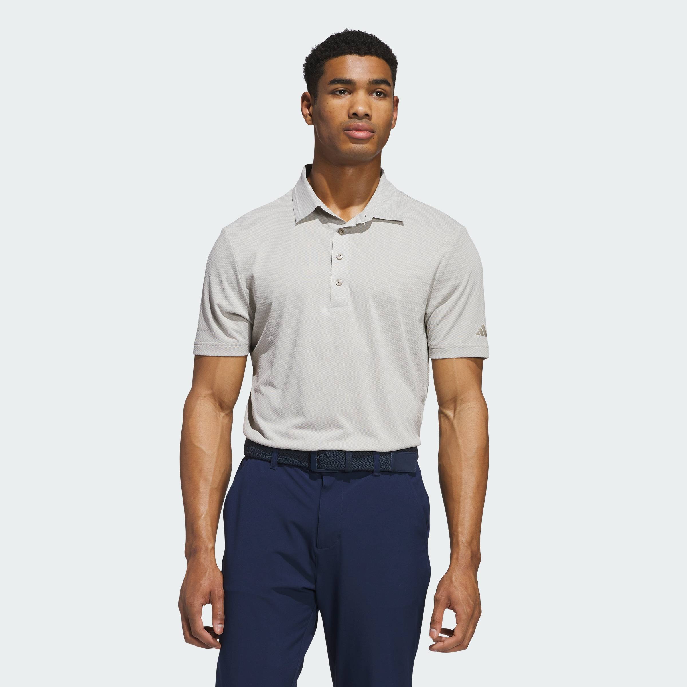[0H-2H 15.7-VOUCHER 15%] adidas Golf Ultimate365 Tour Texture Polo Shirt Men Beige IK3056