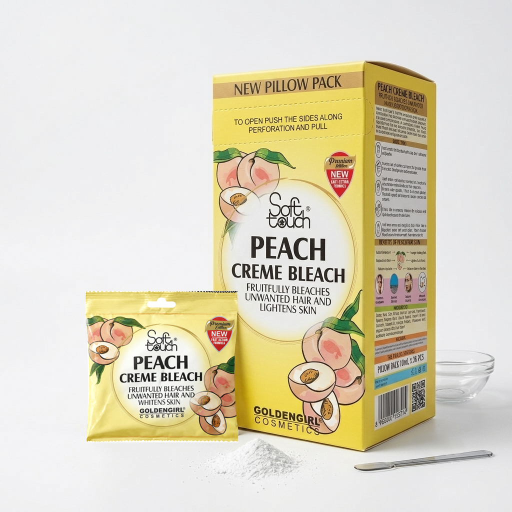 Soft Touch Peach Bleach Cream 24 Pieces | Body Moisturising Care | 10ml
