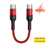 Toocki PD60W 30cm Short Cable Type C/Lightning Cable Fast Charging USB Charger Data Cord For iphone 15 Samsung Power Bank USB C Cable