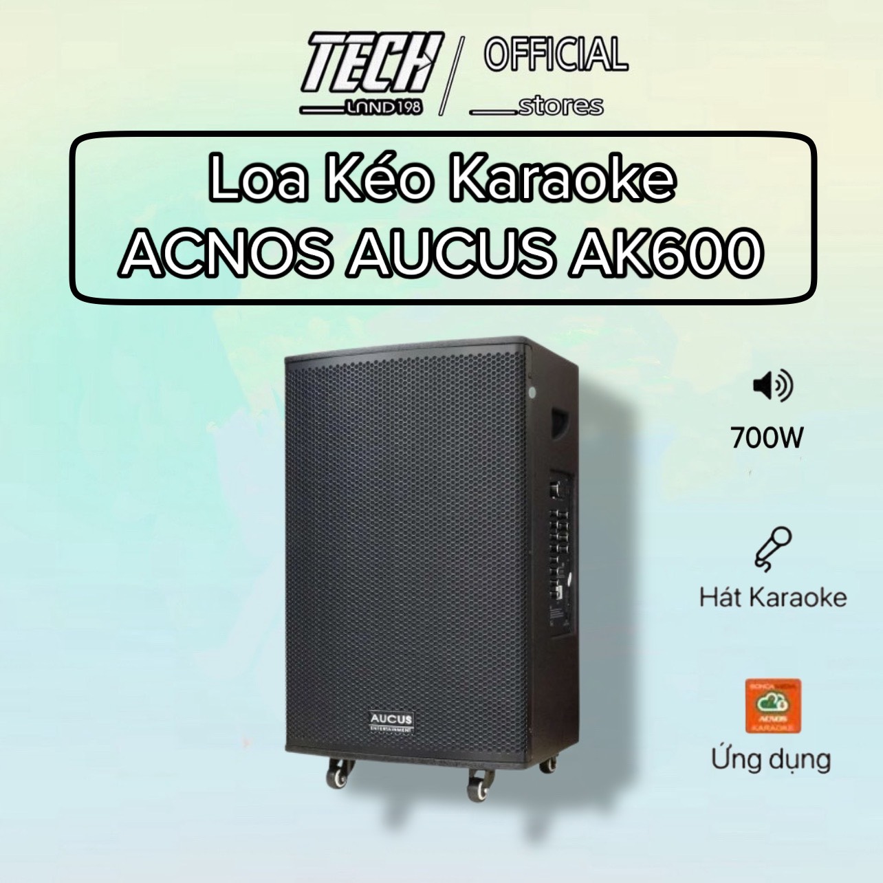 Loa karaoke di động ACNOS AUCUS AK600 - hàng chính hãng - 700W